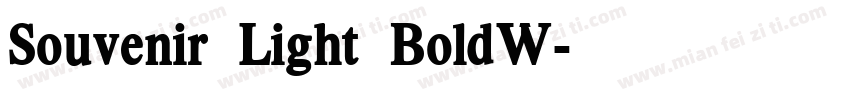 Souvenir Light BoldW字体转换